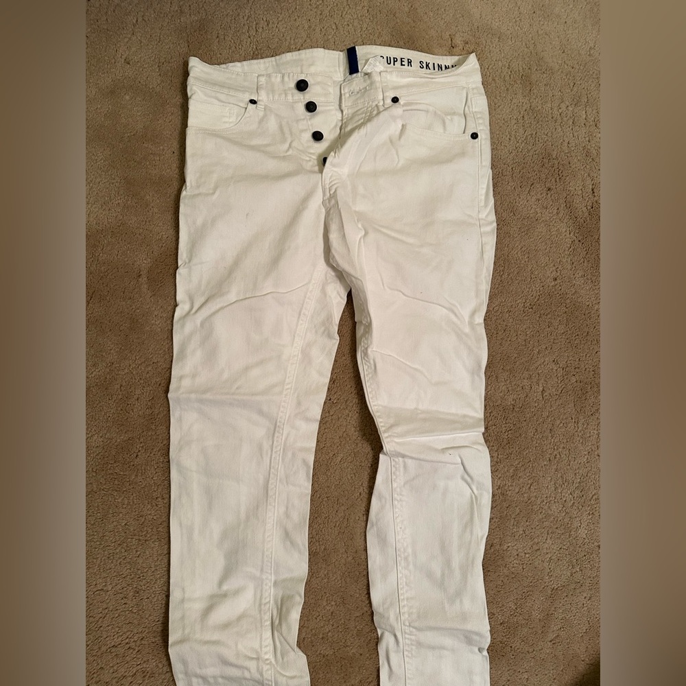 white jeans